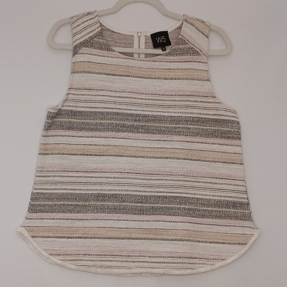 W5 Tops - Women's‎ W5 Earth Tone Striped Tank Top Size Large